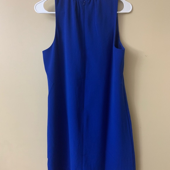 NWT ANNE TAYLOR BLUE SHIFT DRESS Women | Color: Blue | Size: 10P - 10 Petite - Picture 6 of 7